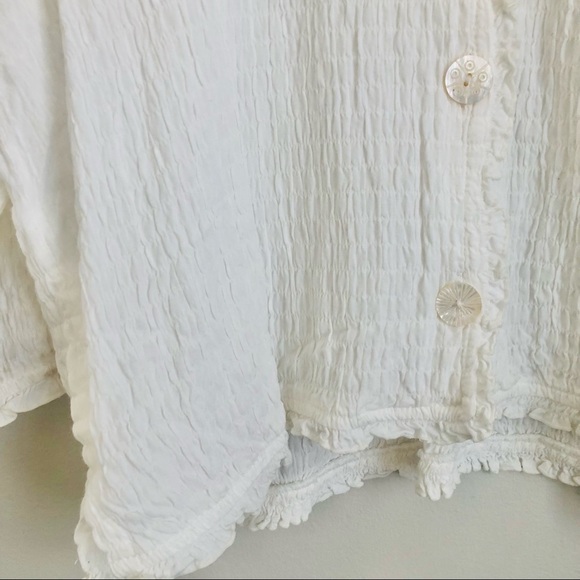 Vintage Boho White Blouse - Picture 9 of 12
